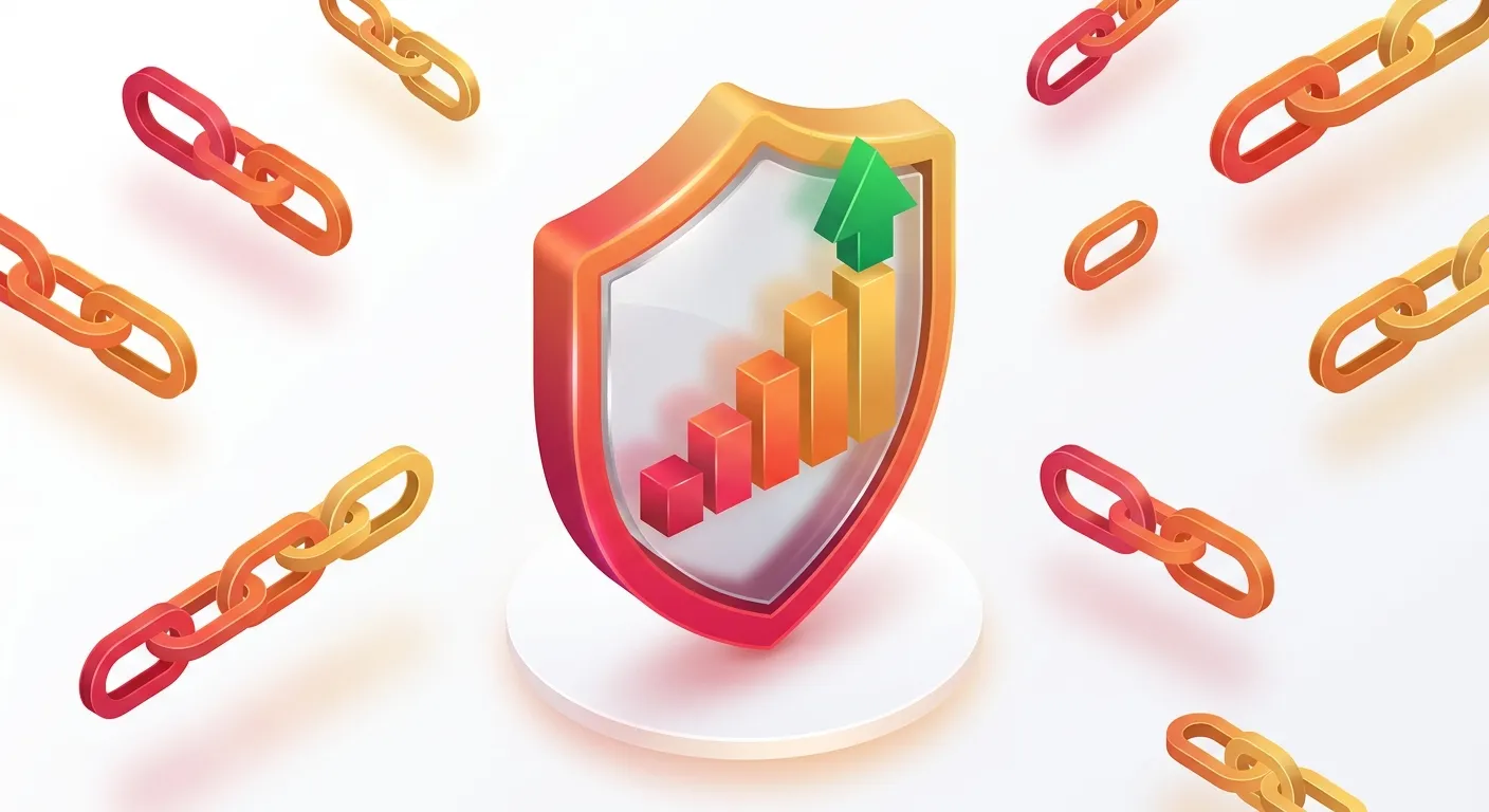 Domain authority concept illustration showing website ranking improvement