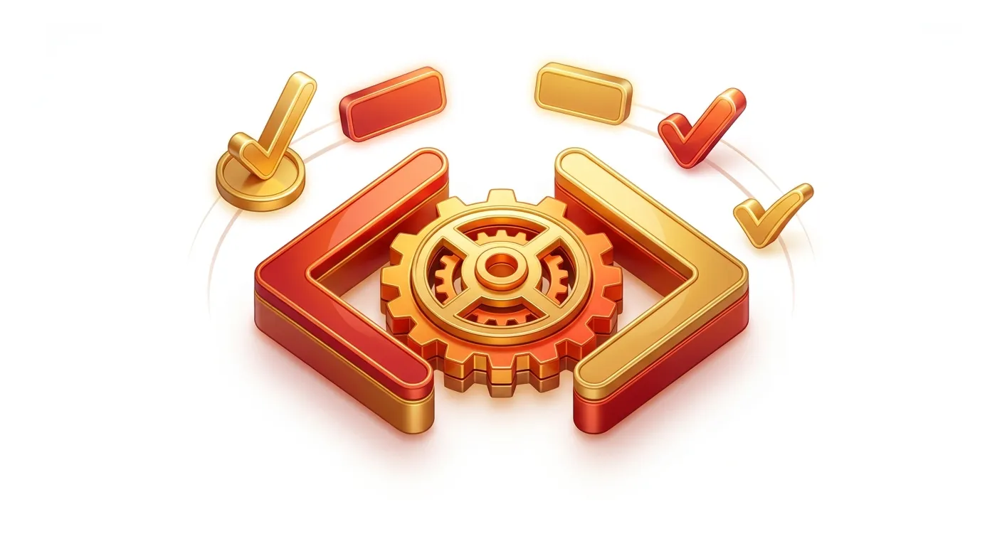 On-page SEO optimization checklist with HTML code and checkmarks