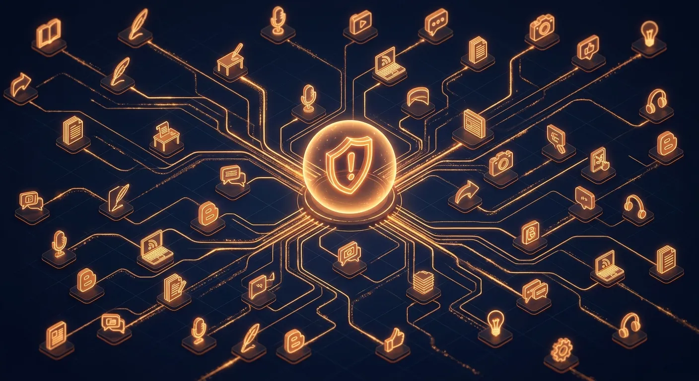 PBN network concept illustration showing interconnected blog nodes